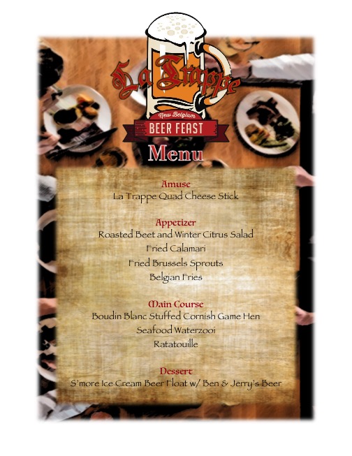 New Belgium Menu