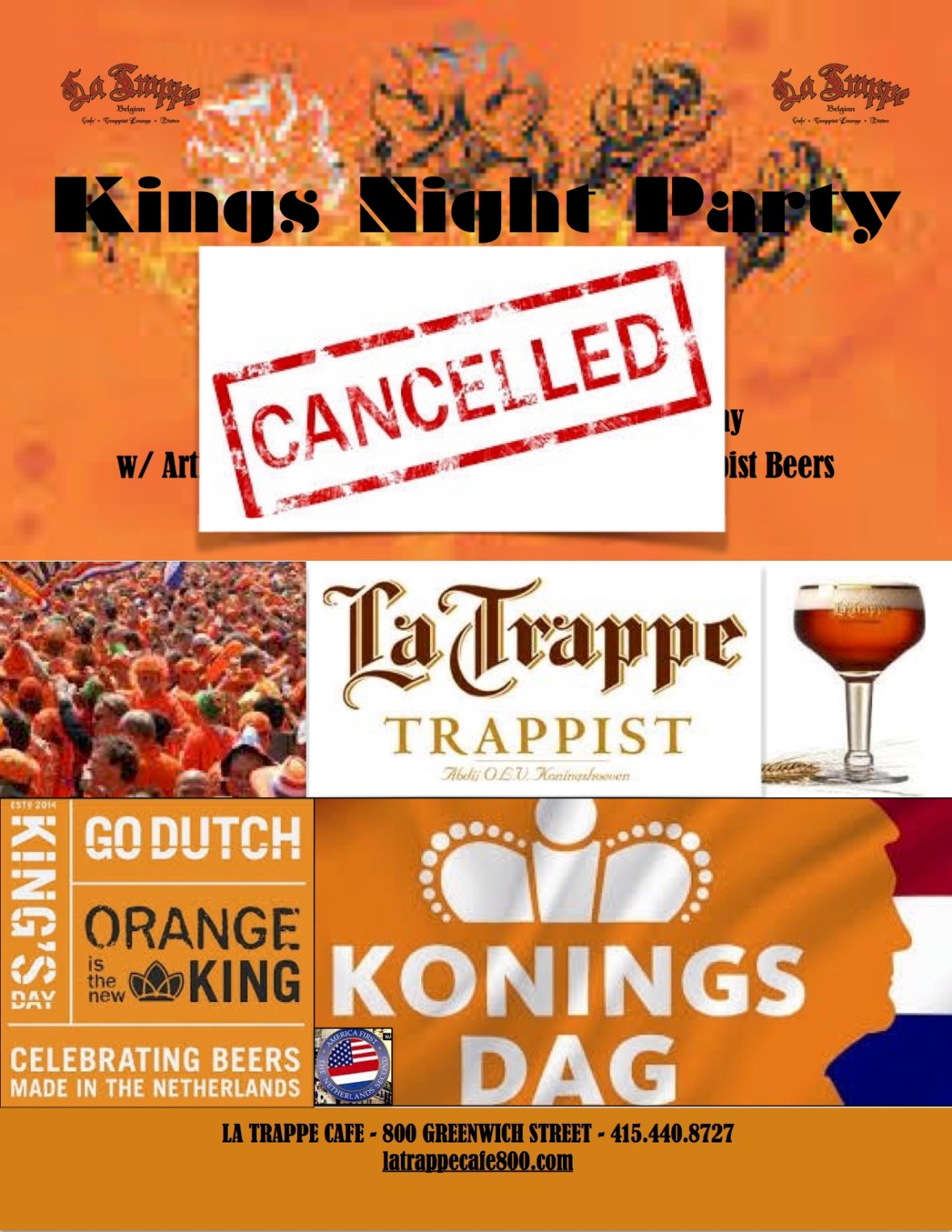 Kings Day 2017 Cancelled